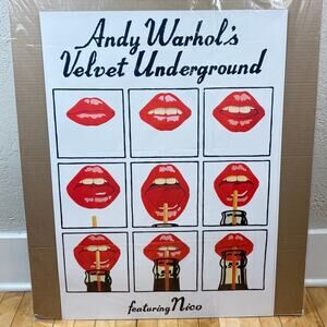 Velvet Underground Lips Andy Warhol Poster 24" x 33"